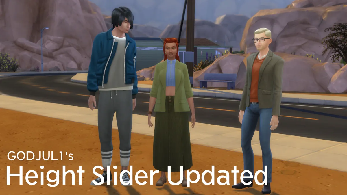 Godjul1 S Height Slider Updated Personality And Generation Mods For