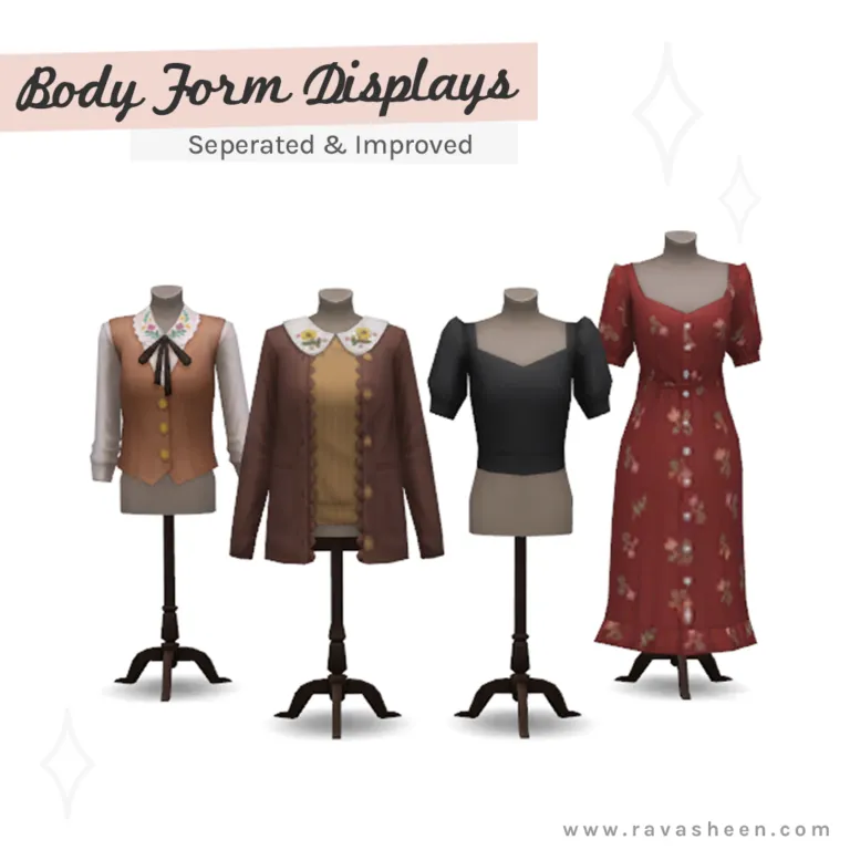 Body Form Displays | Objects | MySims4Mods