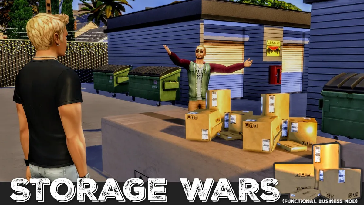 Storage Wars - Functional Business Mod | Career and Activity Mods for The Sims  4 | MySims4Mods