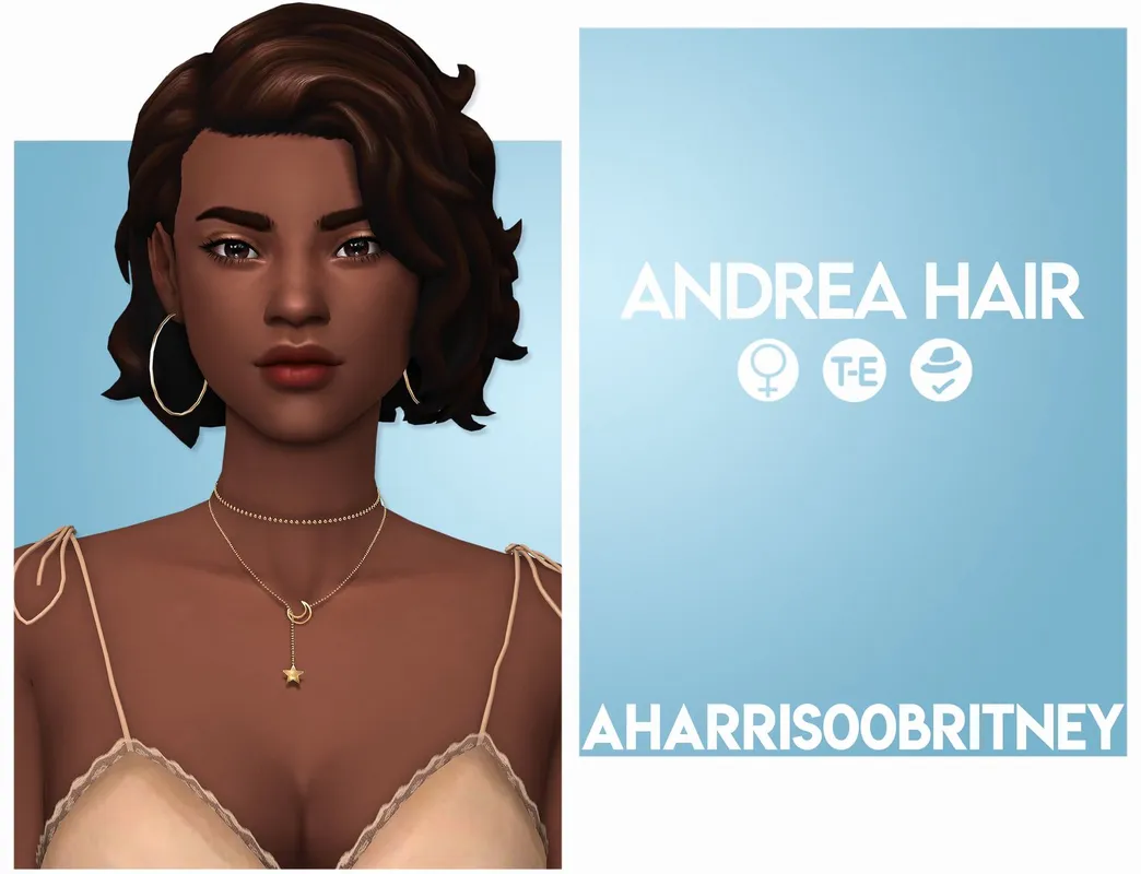 Andrea Hair | Adults | MySims4Mods