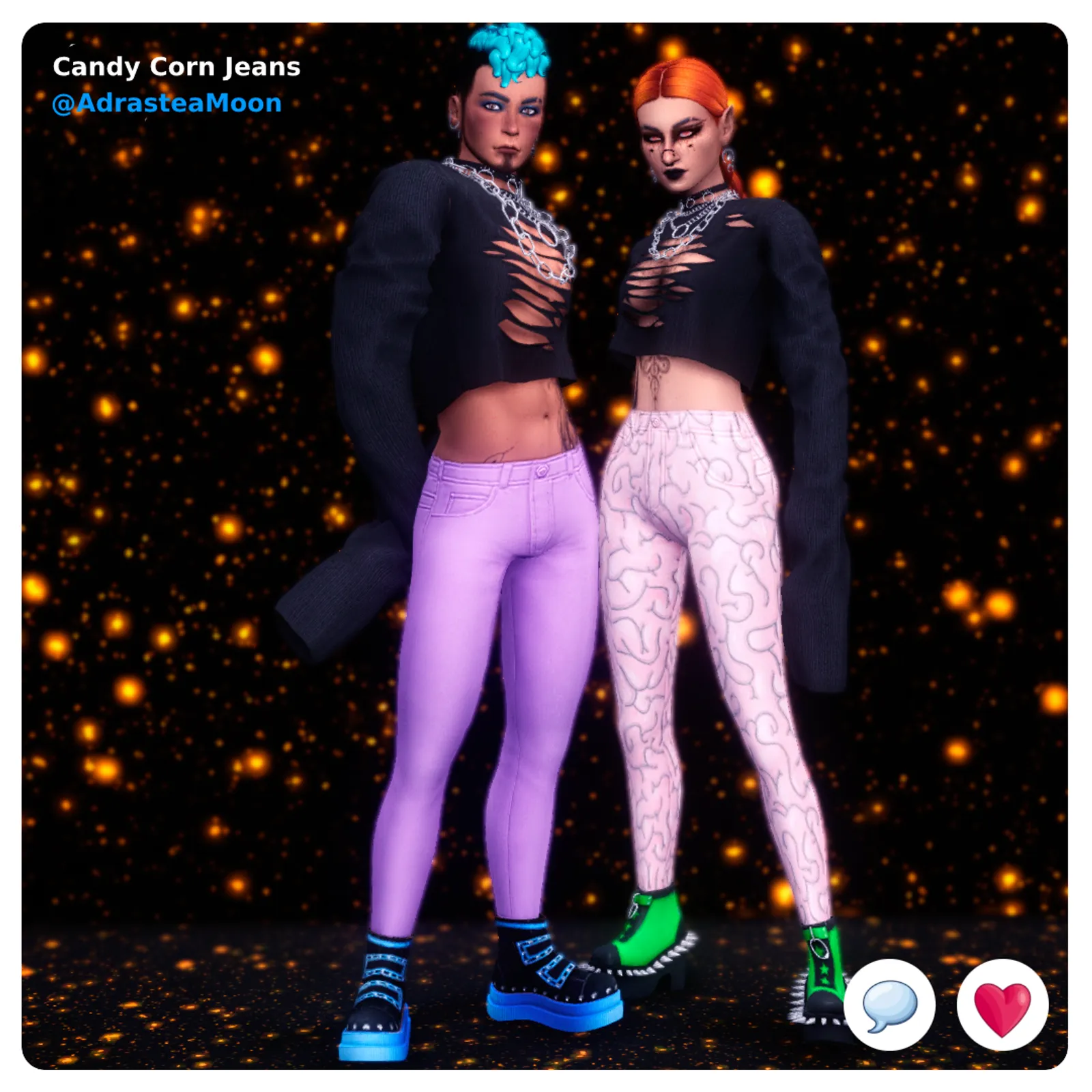 Candy Corn Jeans