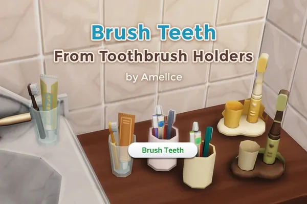 Brush Teeth From Toothbrush Holders 
