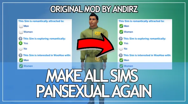 Make All Sims Pansexual Again...