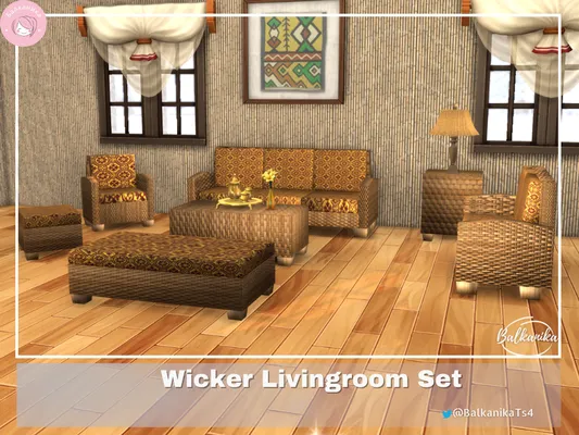 Wicker Living Room