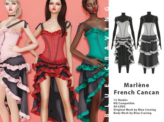 Marlène "French Cancan" Dress - with panties