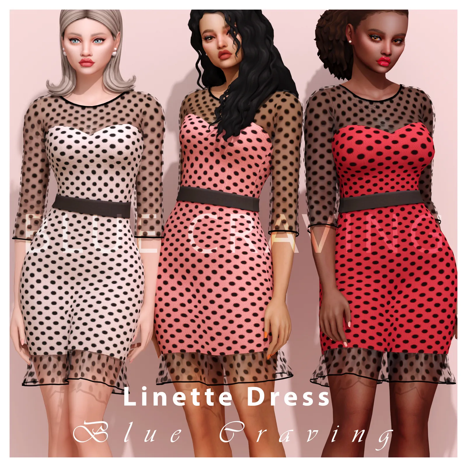 Linette Dress with Dots