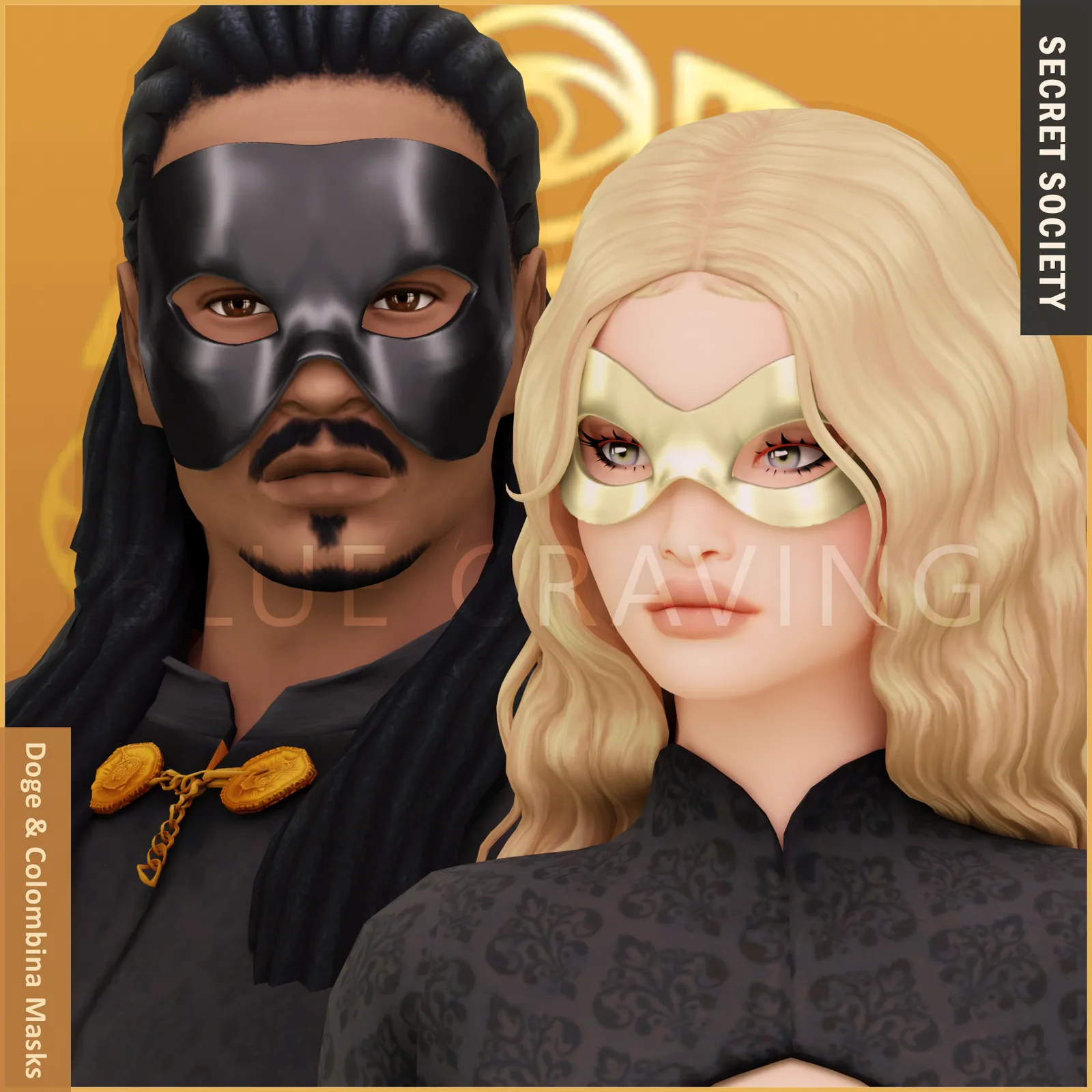 Secret Society - Doge & Colombina Masks