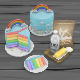 Rainbow Sky Cake