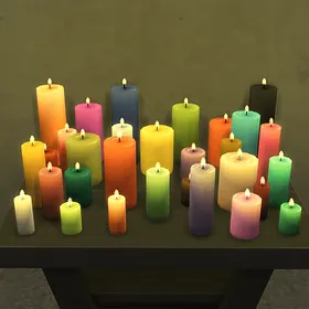 Solid Color Candles