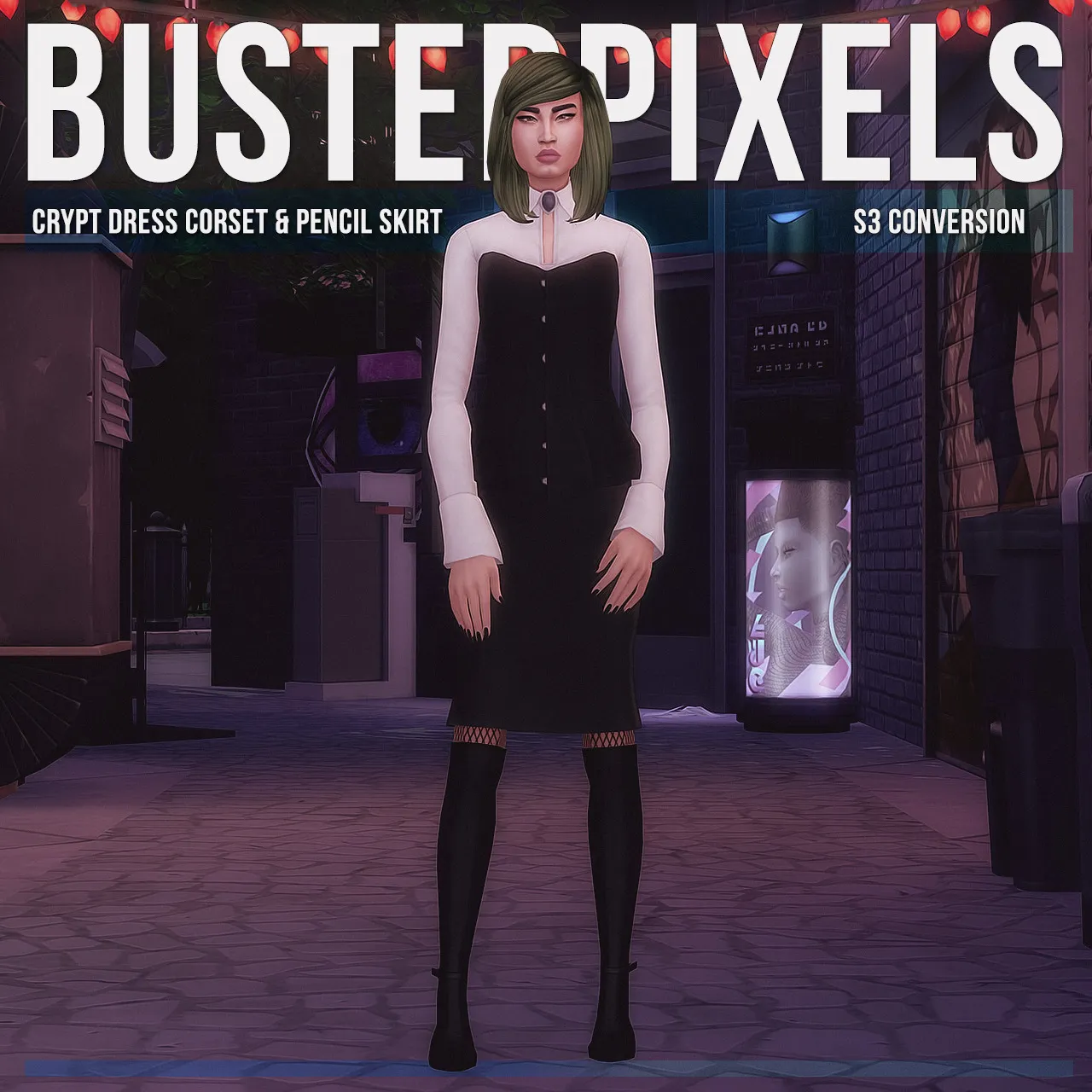 Crypt Dress Corset & Pencil Skirt S3 Conversion