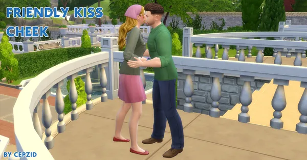 Friendly Kiss Cheek From Sims 3 World Adventures