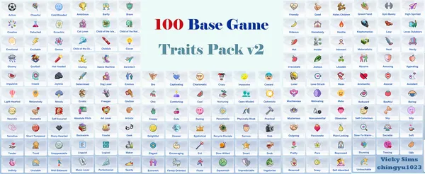 100 Base Game Traits Pack v2.5
