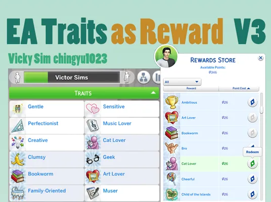EA Traits As Reward (Clones) V3.4