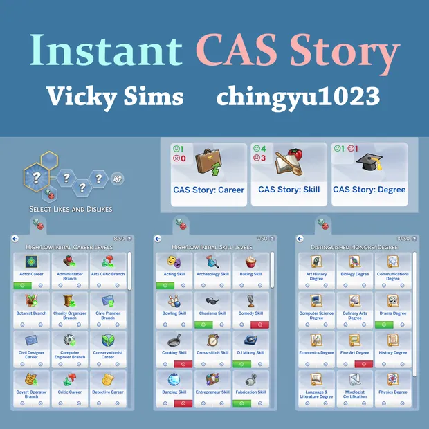 Instant CAS Story Preferences V2 