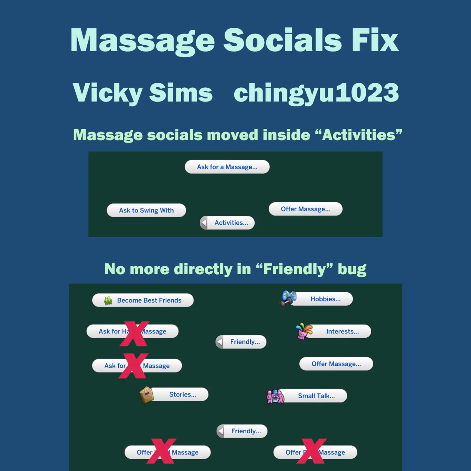 Massage Socials Fix