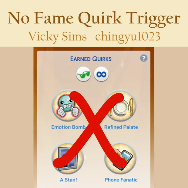 No Fame Quirk Trigger