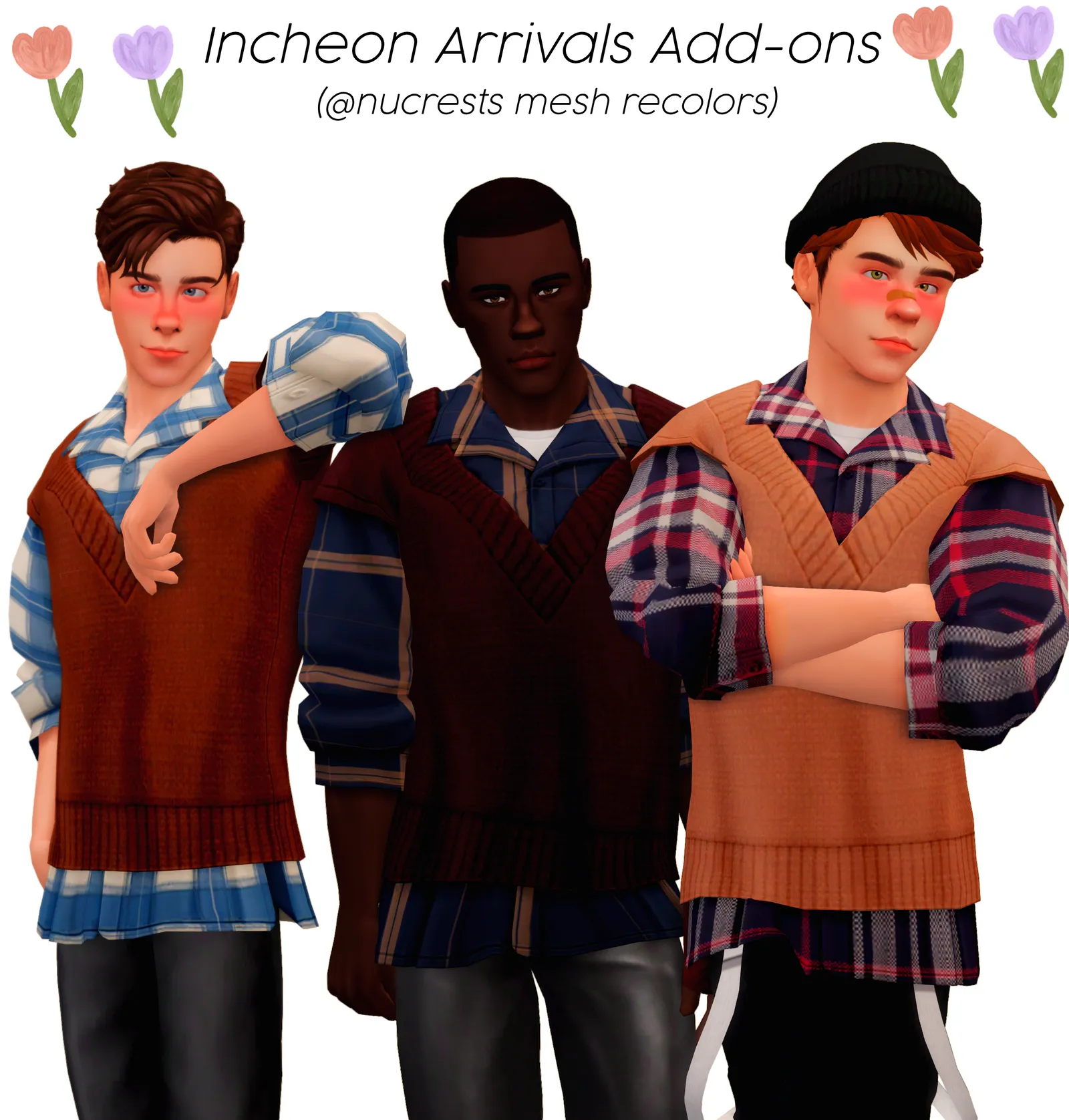 Incheon Arrivals Add-ons Recolors (nucrests mesh)