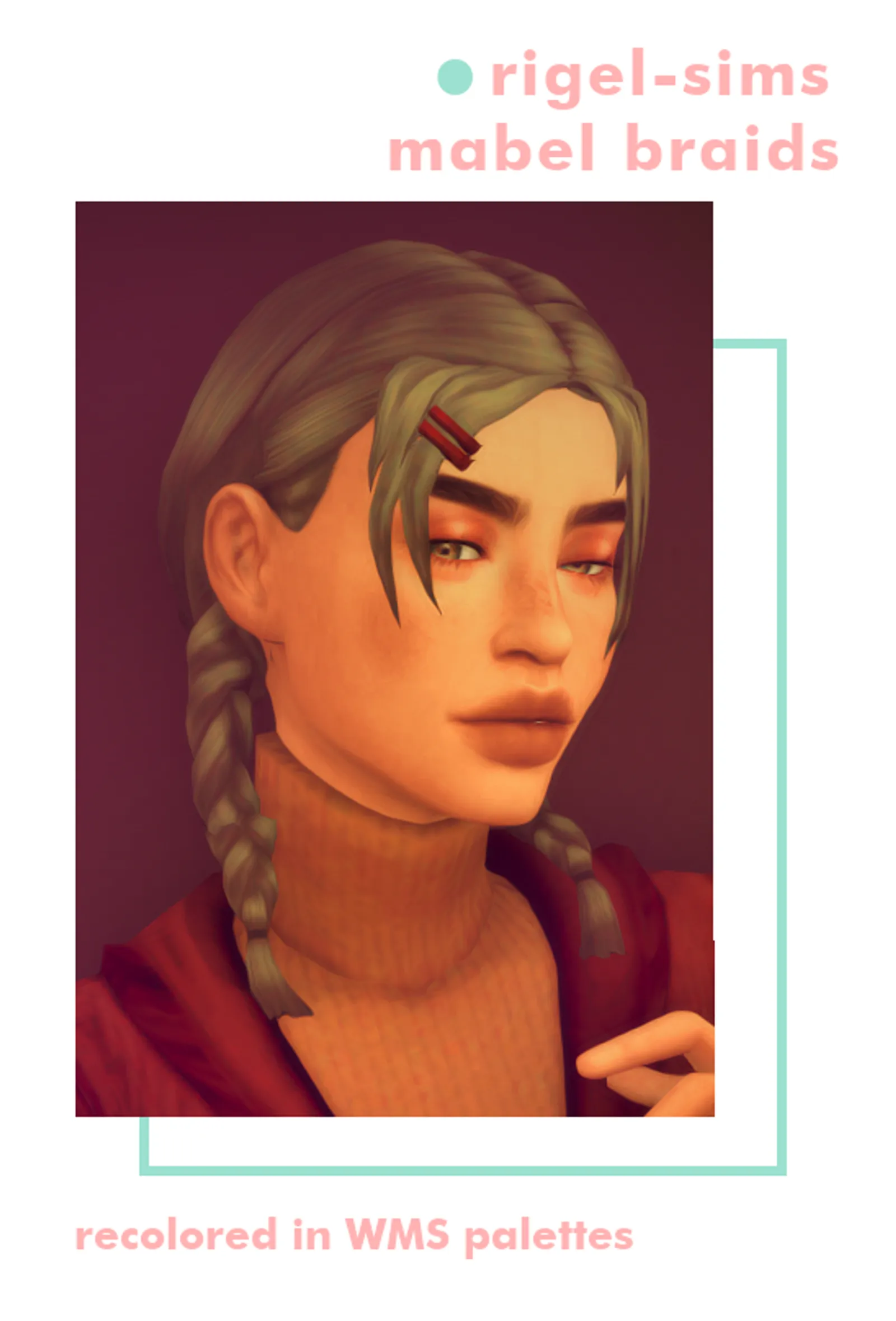 Rigel-sims Mabel Braids Recolored