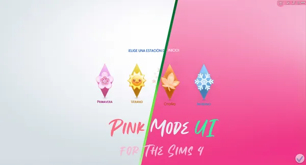 Pink Mode UI for The Sims 4 (April 20, 2023)
