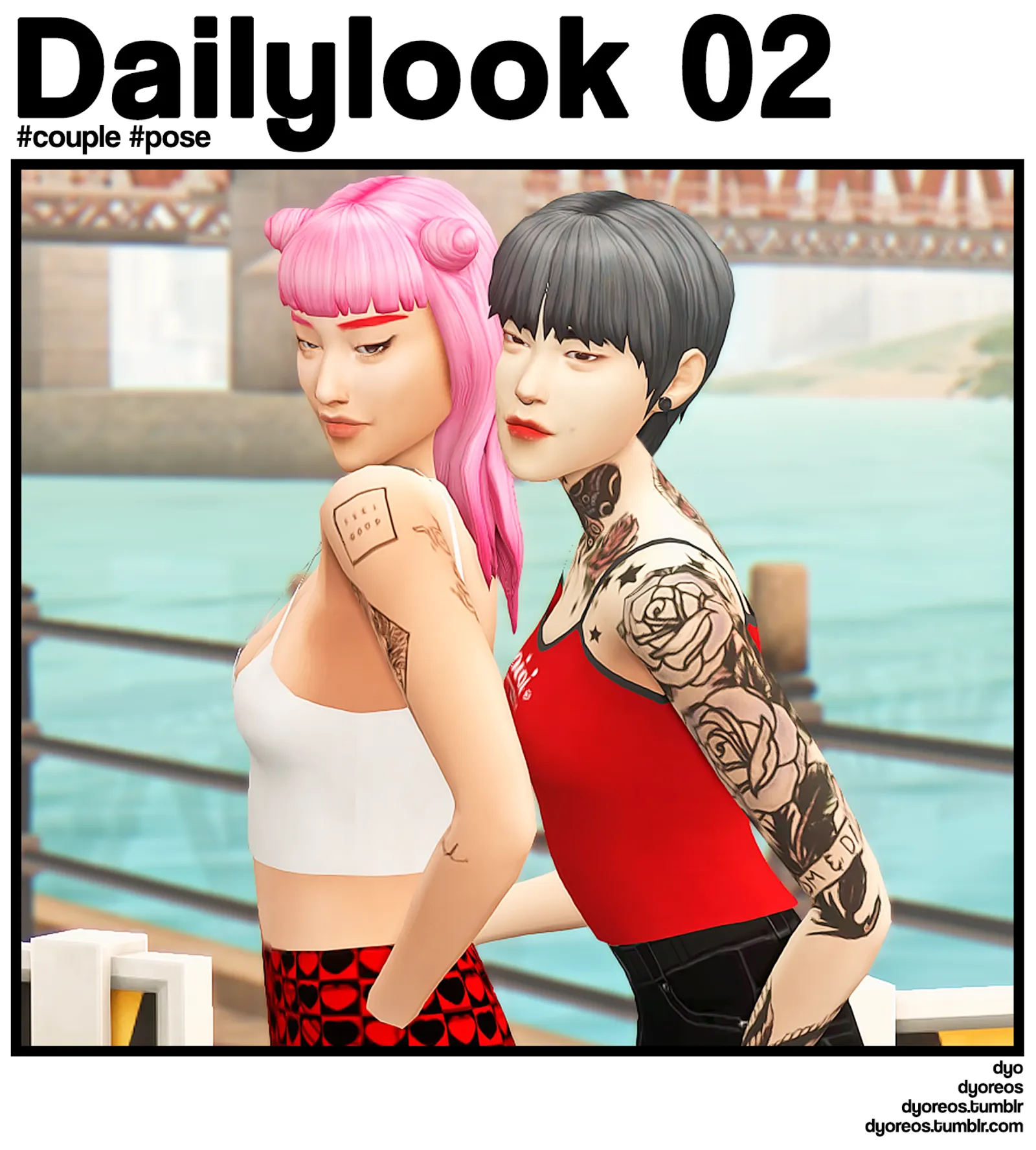 [Dyoreos] Dailylook Couple Pose 02