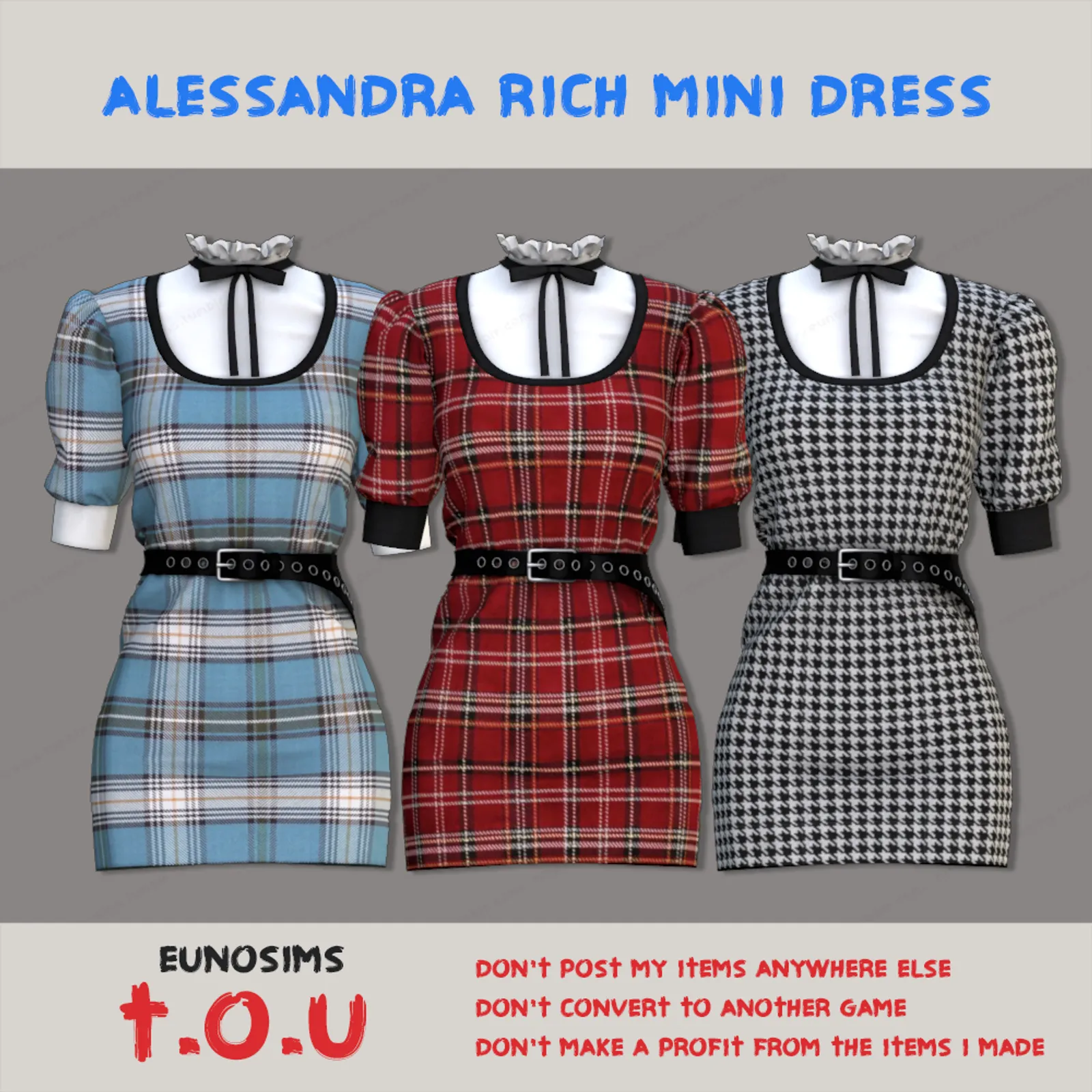 Alessandra Rich Mini Dress