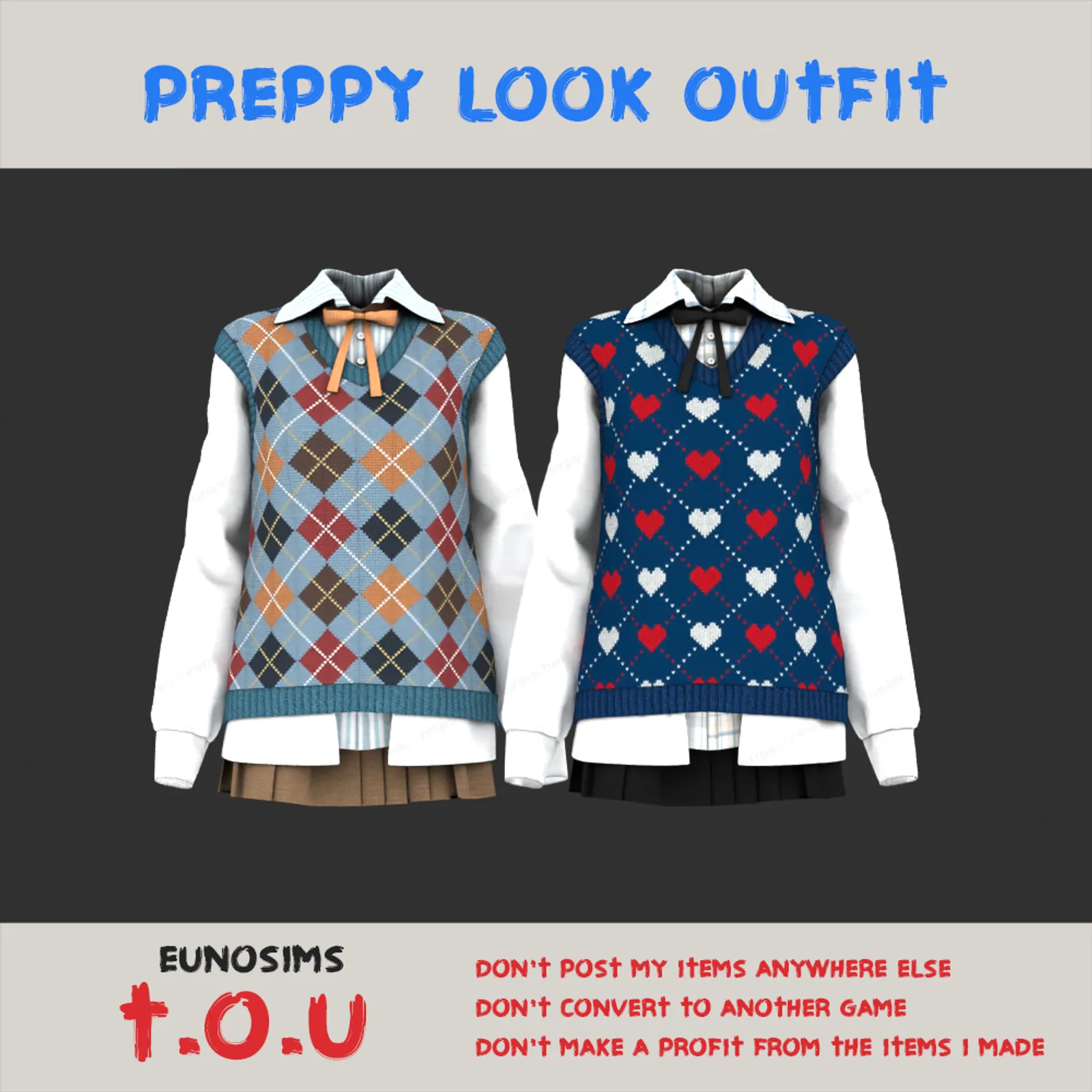 Preppy look outfit  33