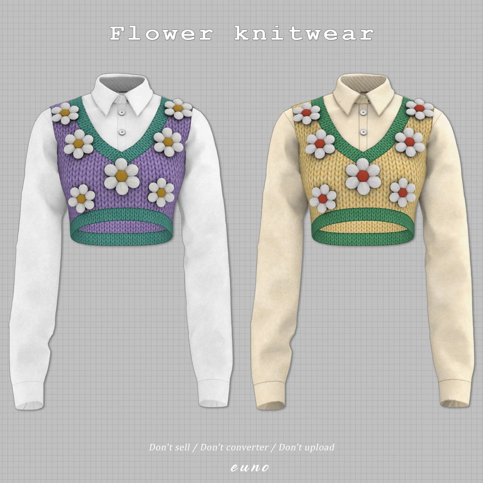 Flower knitwear