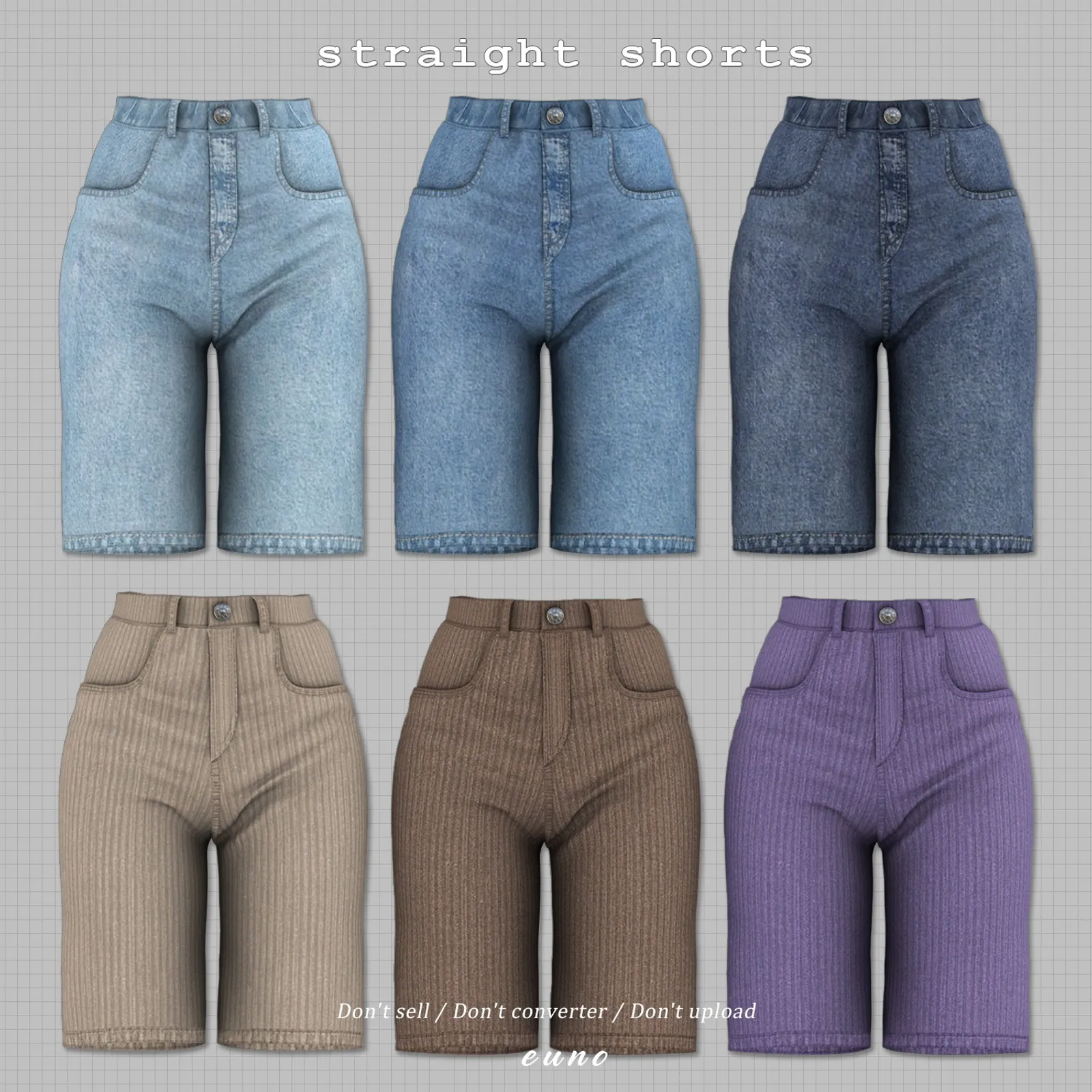 straight shorts