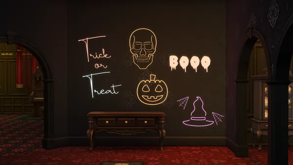 Halloween Neon Signs for your Sims 4 game ! / Des néons Halloween Sims 4 !