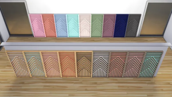 Wood Panels with 18 different swatches ! / Panneaux avec 18 nuances différentes !