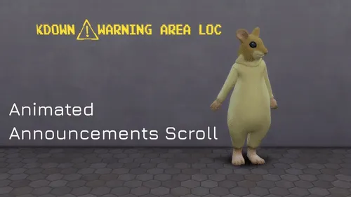 Animated Announcements Scroll