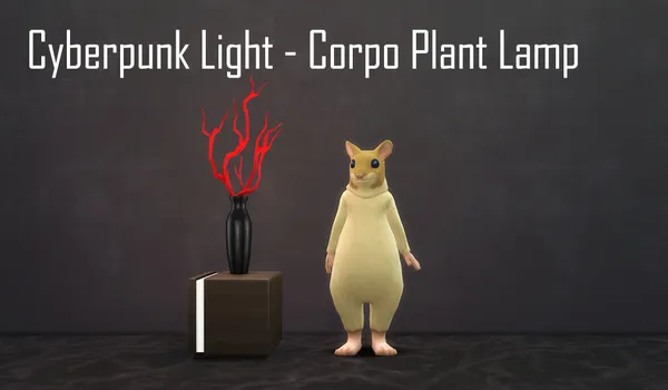 Cyberpunk Corpo Plant Lamp