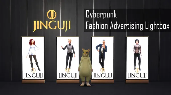 Cyberpunk Fashion Advertising Lightbox