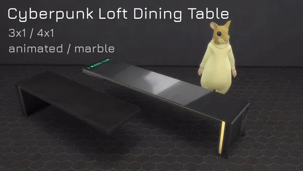 Cyberpunk Loft Dining Table