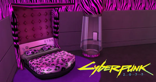 Cyberpunk Motel Set