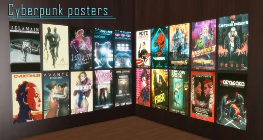 Cyberpunk posters