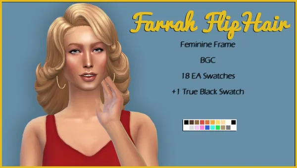 Farrah Flip Hair V1