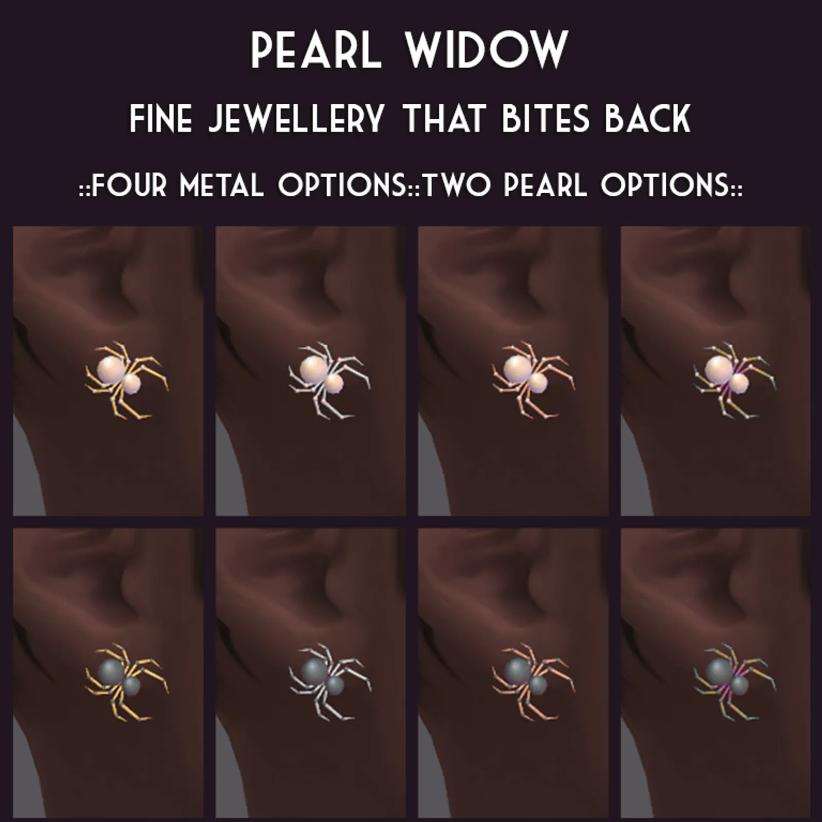 Pearl Widow Earrings - Simblreen Extra