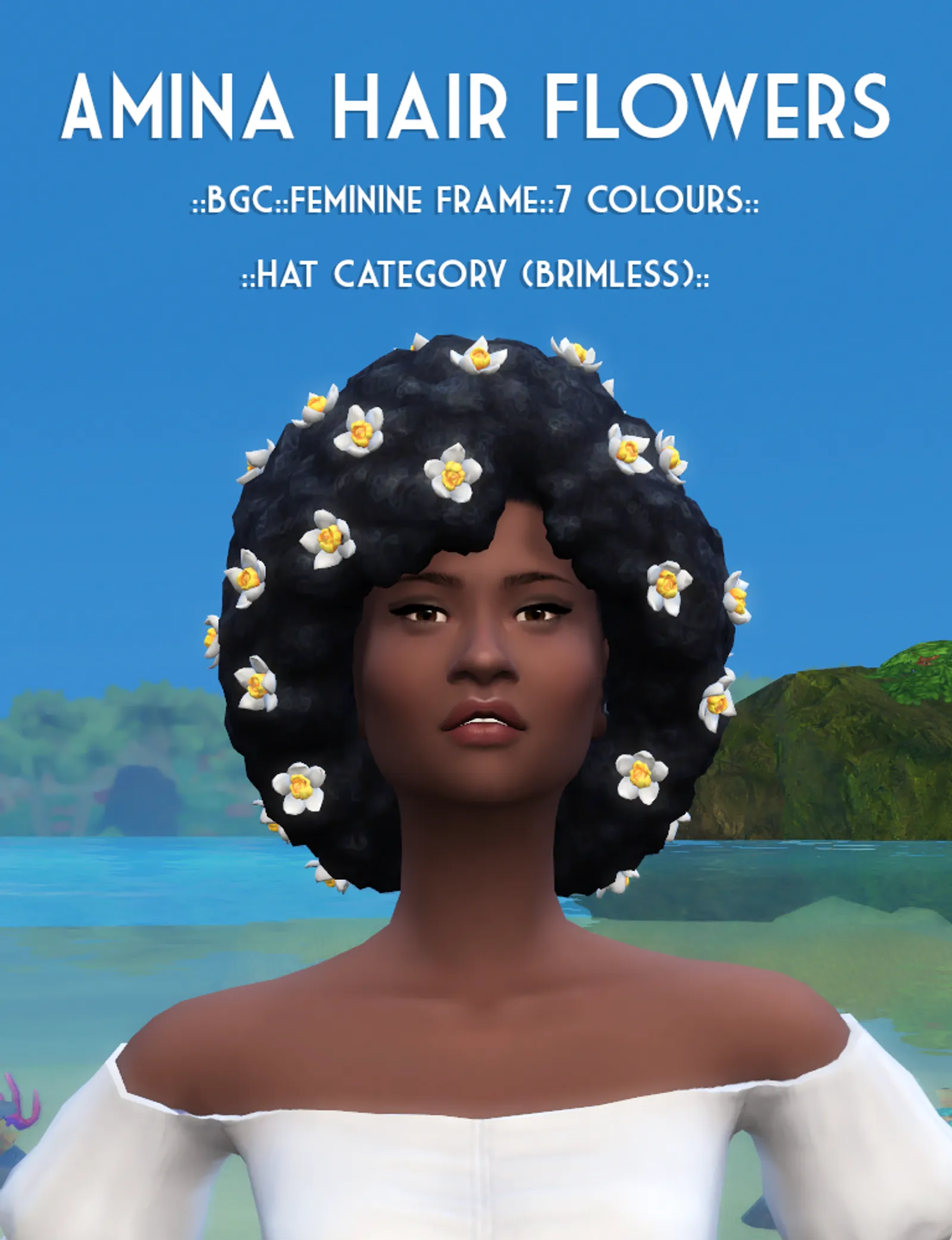 Amina Hair Flowers (Hat)