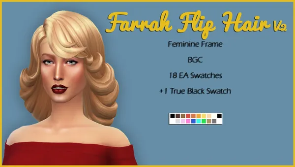 Farrah Flip Hair V2