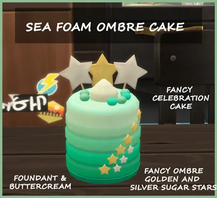 SEAFOAM OMBRE CAKE