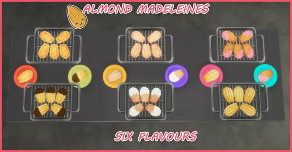 ALMOND MADELEINES - 6 FLAVOURS
