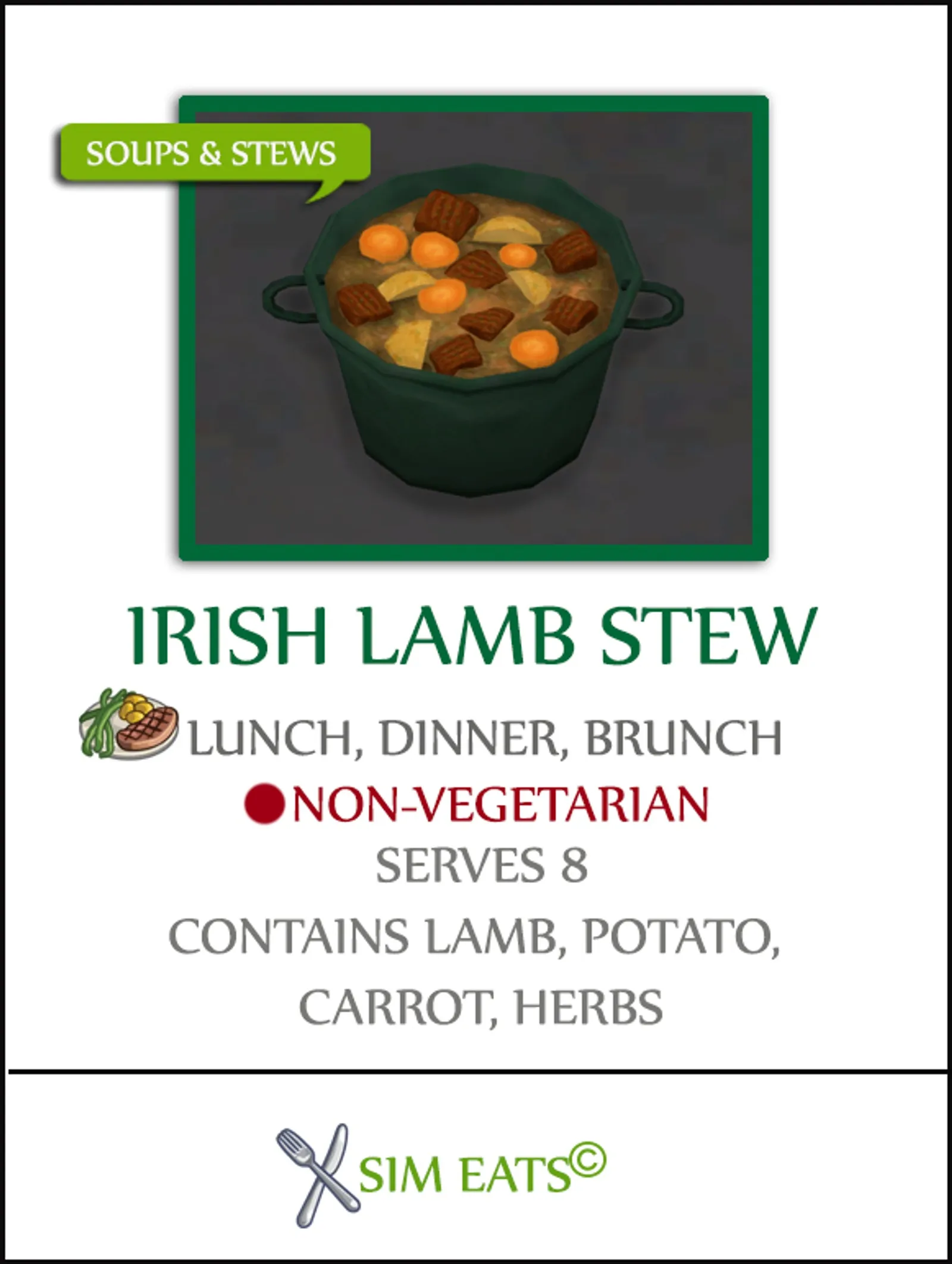 IRISH LAMB STEW