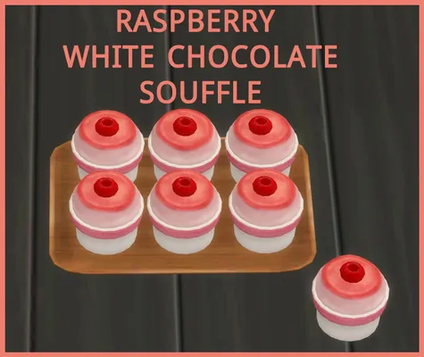 RASPBERRY AND WHITE CHOCOLATE SOUFFLE