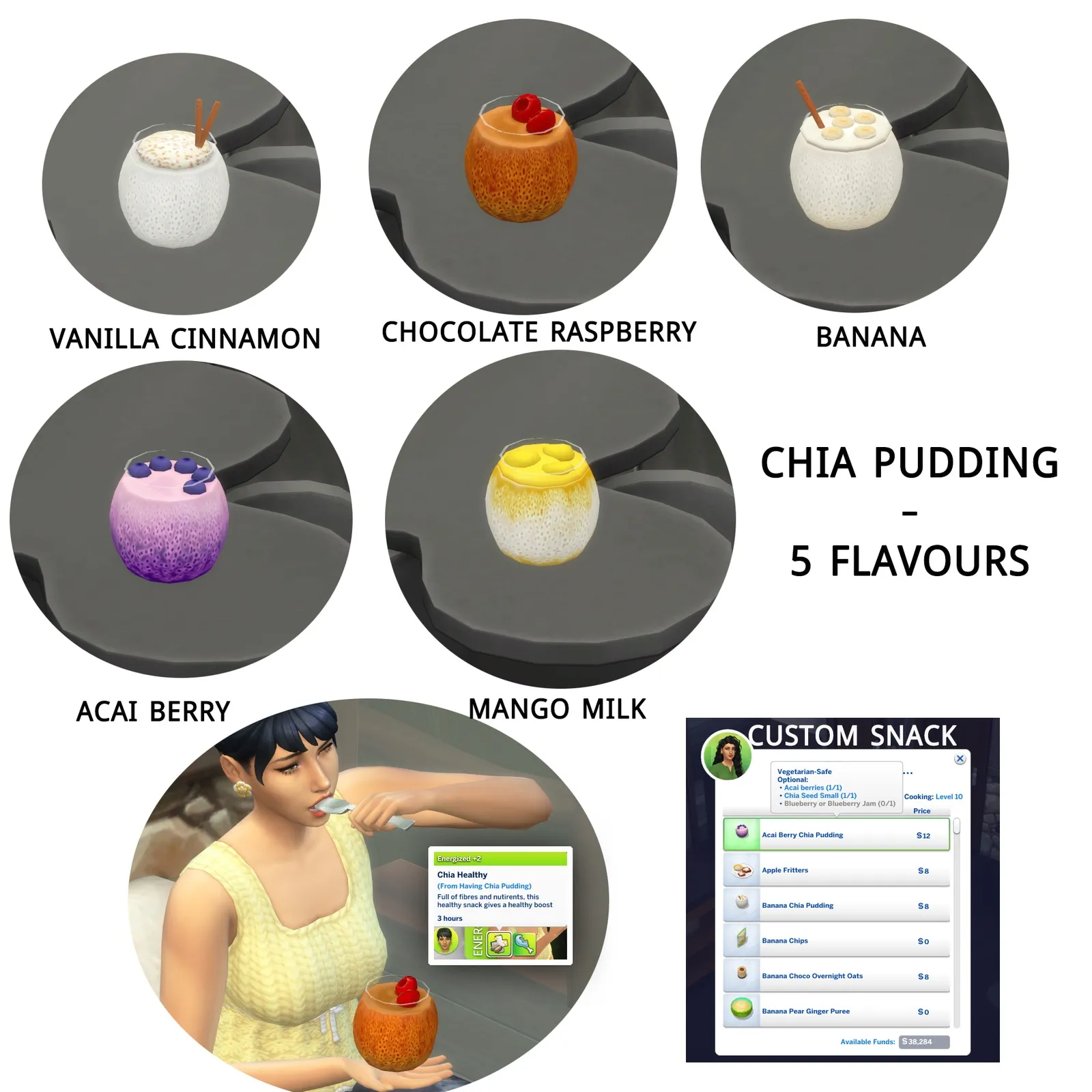 CHIA PUDDING - 5 FLAVOURS