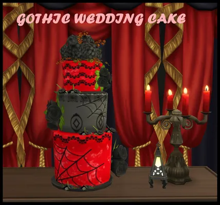 GOTHIC WEDDING CAKE