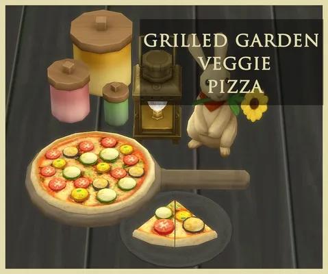 GRILLED GARDEN VEGGIE PIZZA 