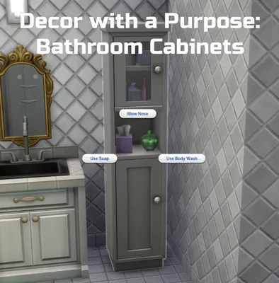 Decor With A Purpose: Bathroom Cabinets