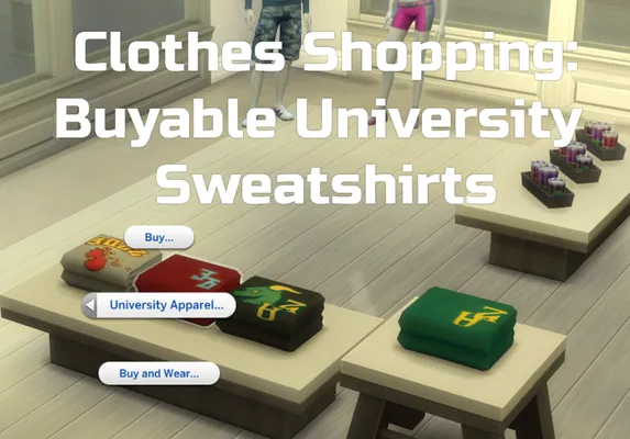 Clothes Shopping: Buyable University Sweatshirts