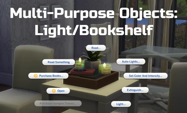 Multi-Purpose Objects: Light/Bookshelf